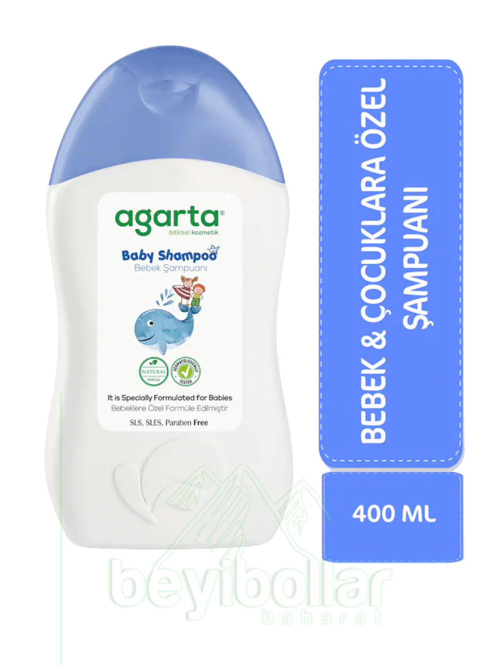 Agarta Bebek ve Erkek Çocuklarına Özel Doğal Bakım Şampuanı 400 ML